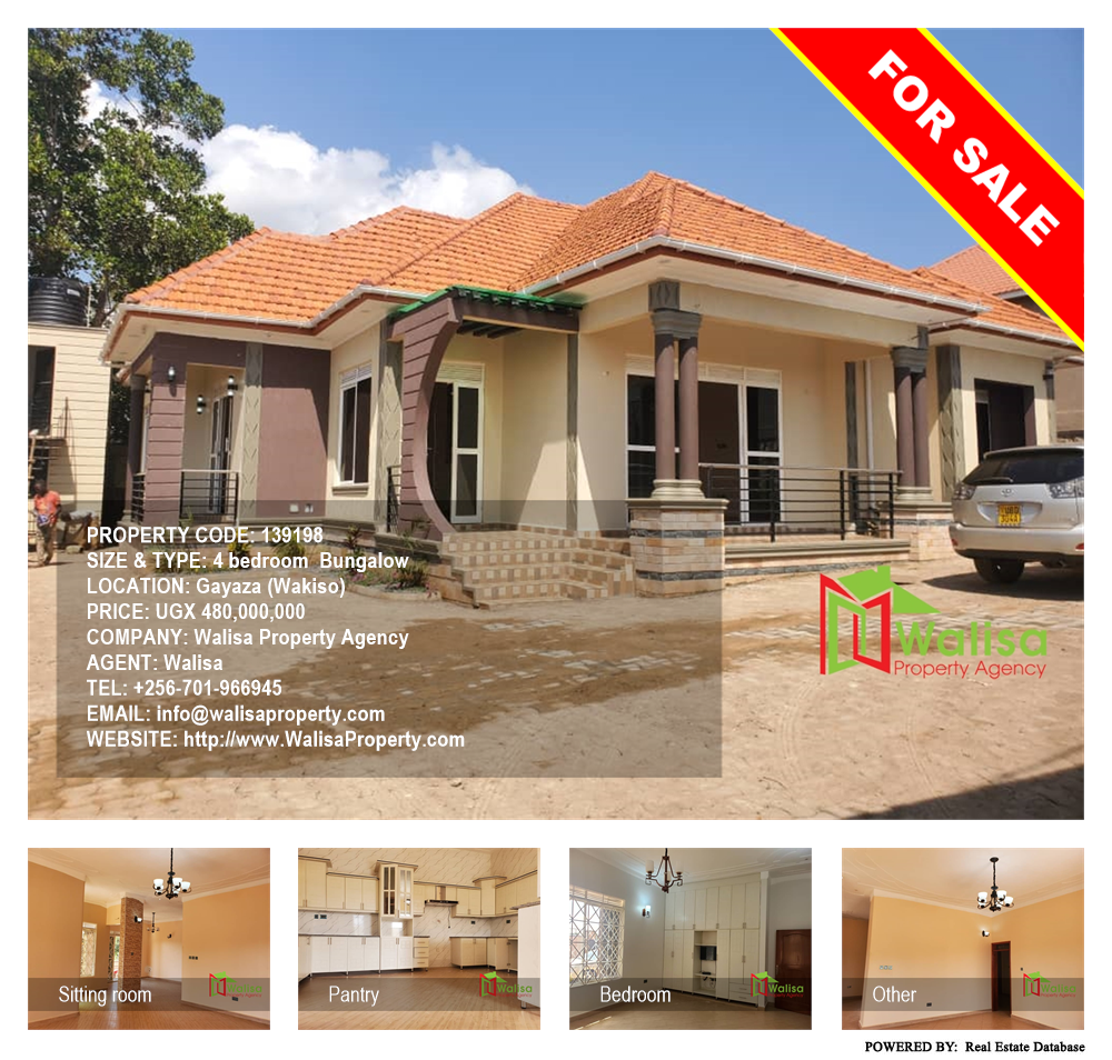 4 bedroom Bungalow  for sale in Gayaza Wakiso Uganda, code: 139198