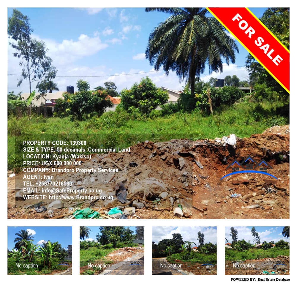 Commercial Land  for sale in Kyanja Wakiso Uganda, code: 139306
