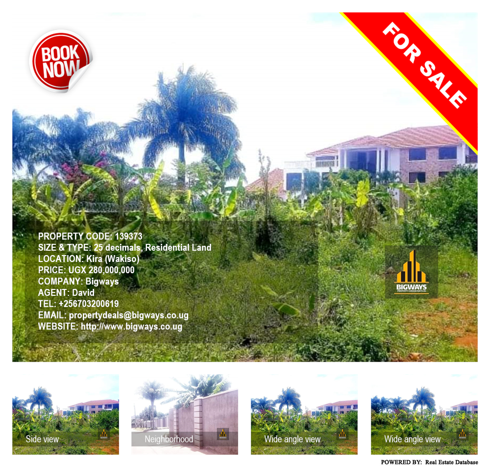 Residential Land  for sale in Kira Wakiso Uganda, code: 139373