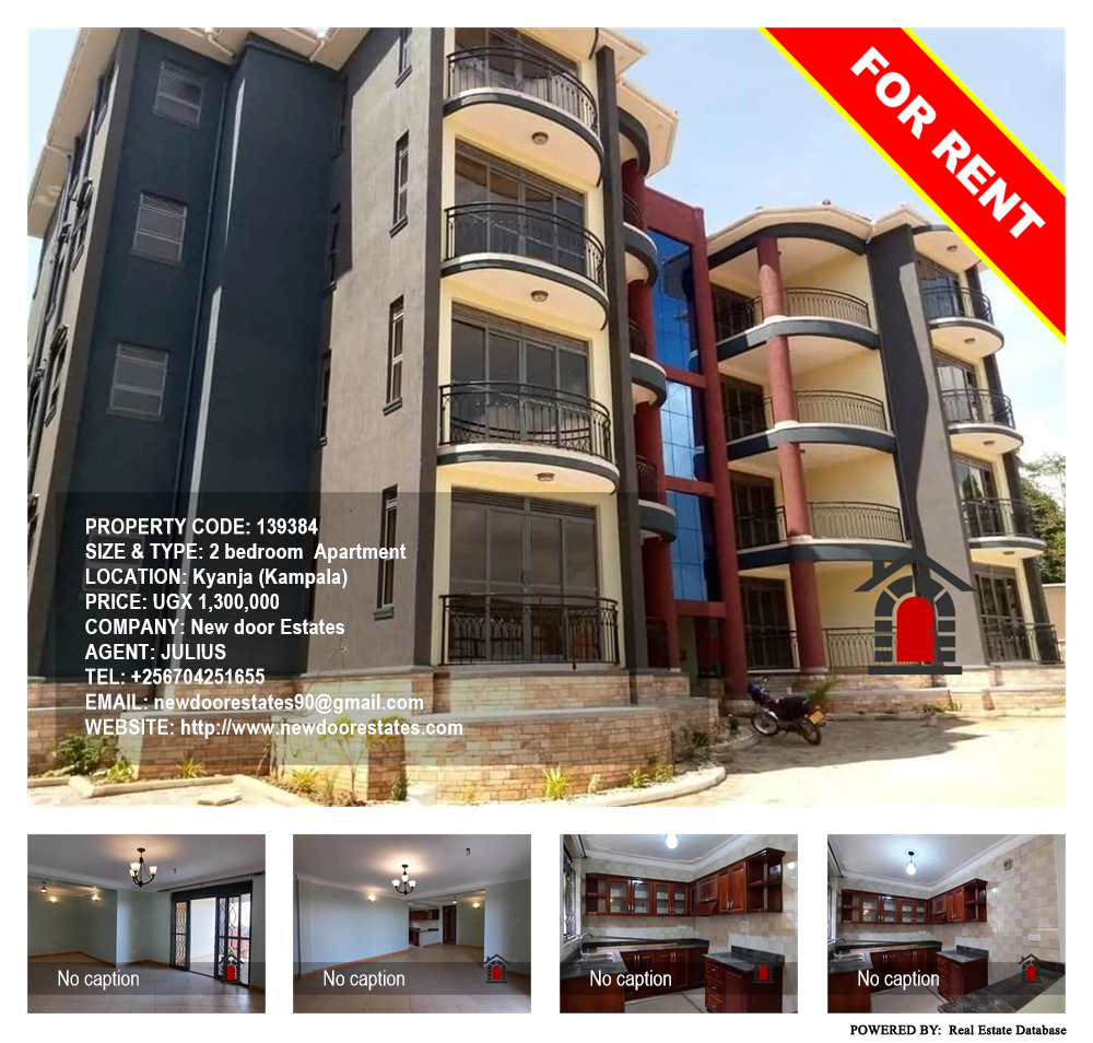 2 bedroom Apartment  for rent in Kyanja Kampala Uganda, code: 139384