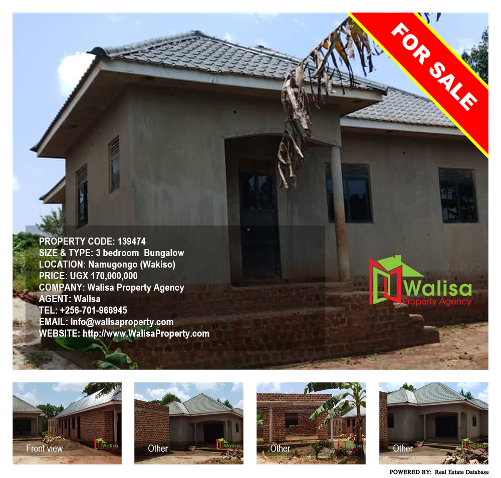 3 bedroom Bungalow  for sale in Namugongo Wakiso Uganda, code: 139474
