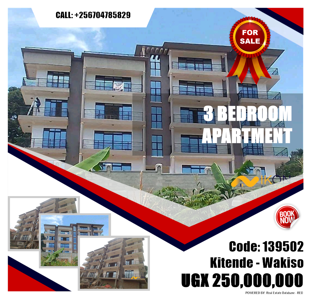 3 bedroom Apartment  for sale in Kitende Wakiso Uganda, code: 139502