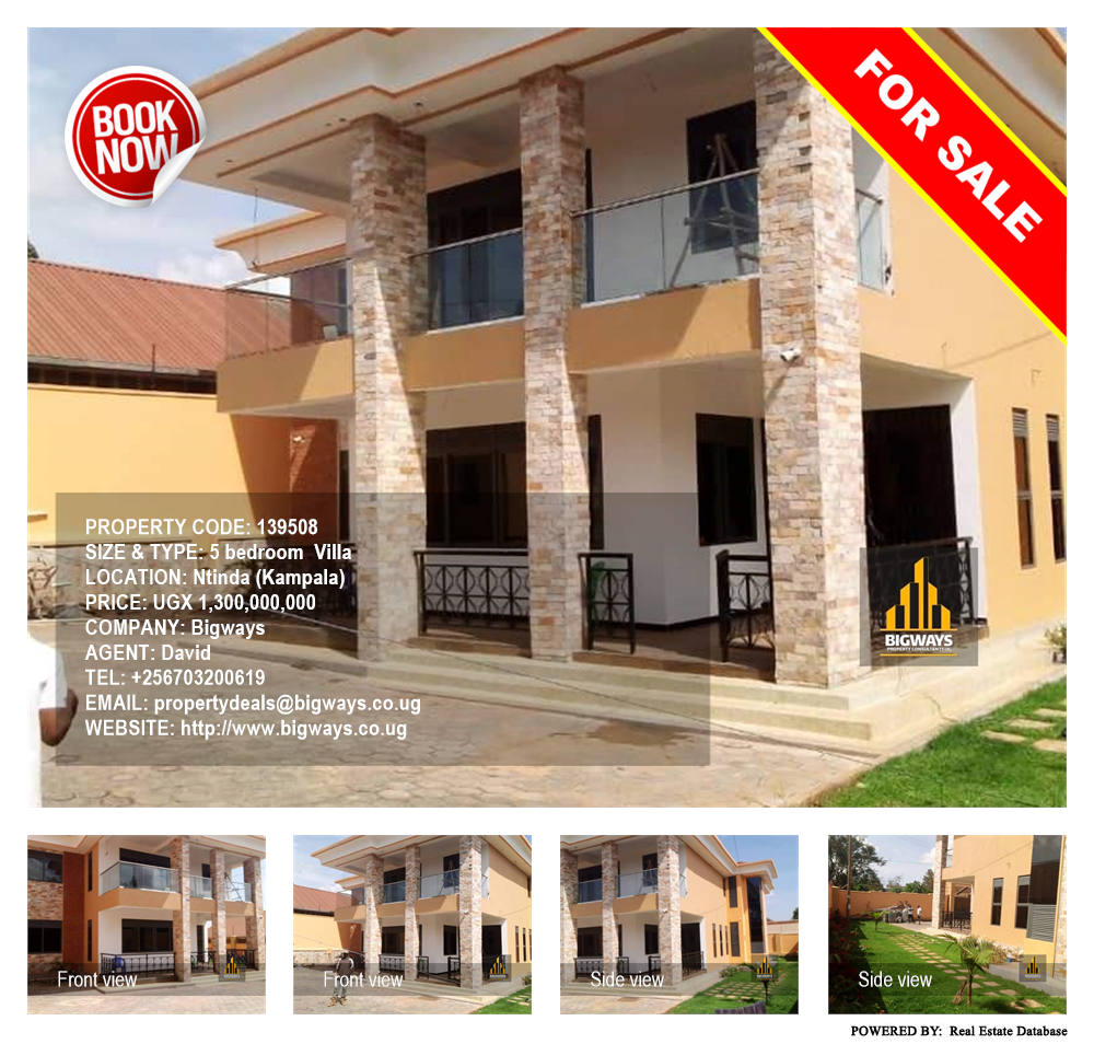 5 bedroom Villa  for sale in Ntinda Kampala Uganda, code: 139508