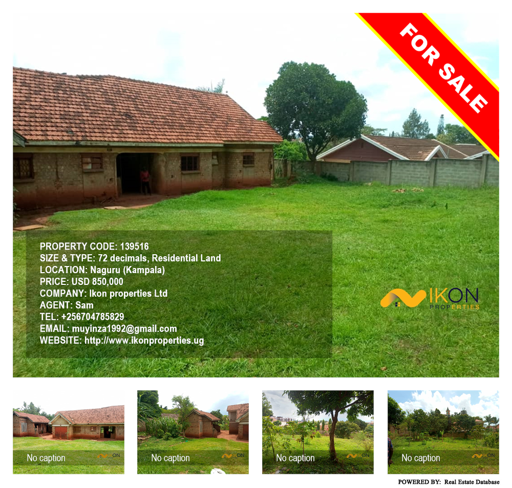 Residential Land  for sale in Naguru Kampala Uganda, code: 139516