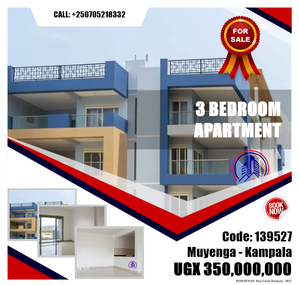 3 bedroom Apartment  for sale in Muyenga Kampala Uganda, code: 139527