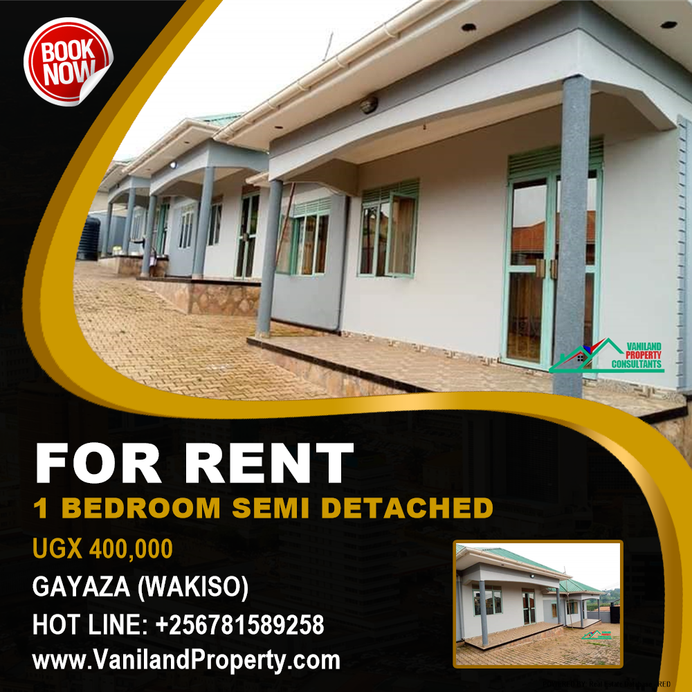 1 bedroom Semi Detached  for rent in Gayaza Wakiso Uganda, code: 139546