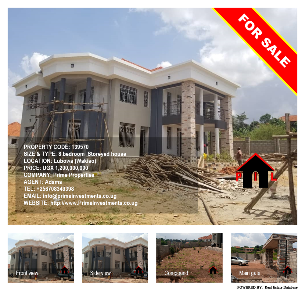 8 bedroom Storeyed house  for sale in Lubowa Wakiso Uganda, code: 139570