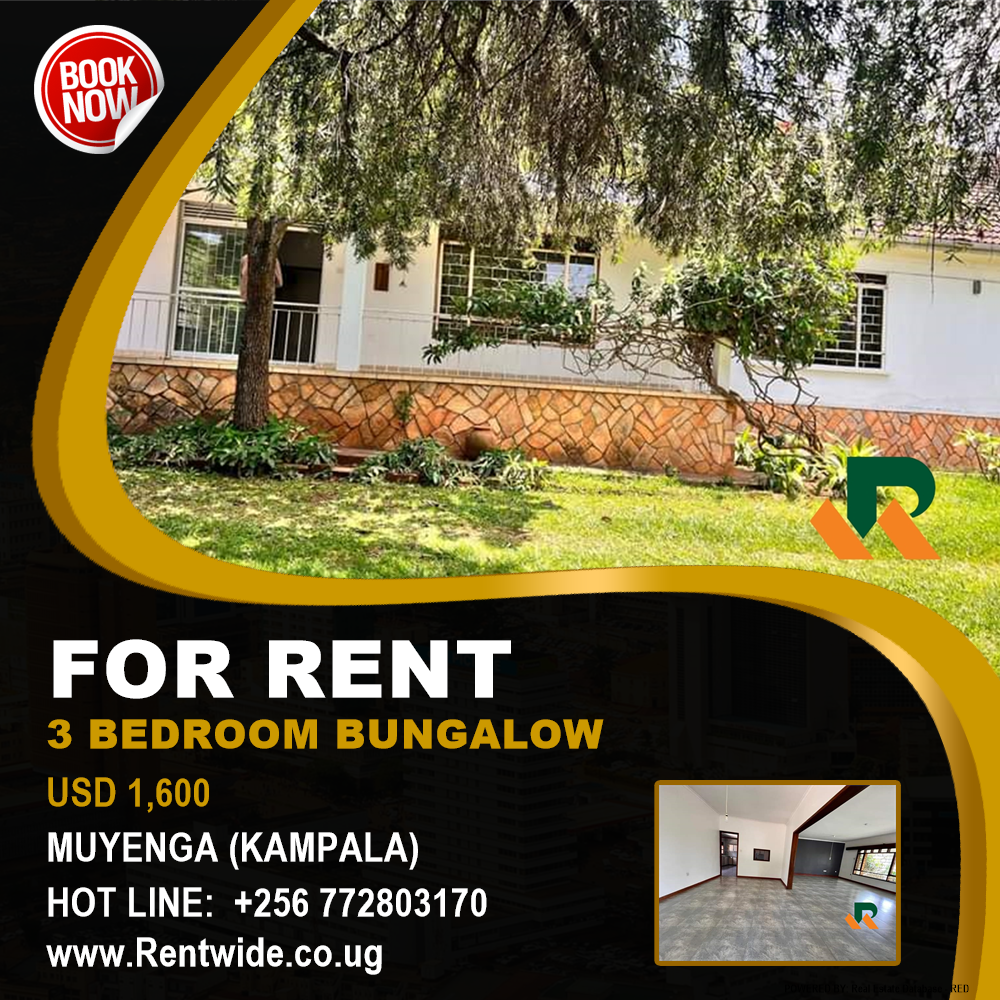 3 bedroom Bungalow  for rent in Muyenga Kampala Uganda, code: 139587