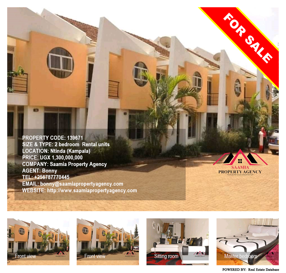 2 bedroom Rental units  for sale in Ntinda Kampala Uganda, code: 139671