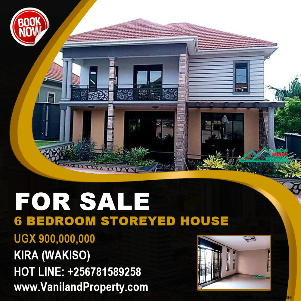 6 bedroom Storeyed house  for sale in Kira Wakiso Uganda, code: 139694