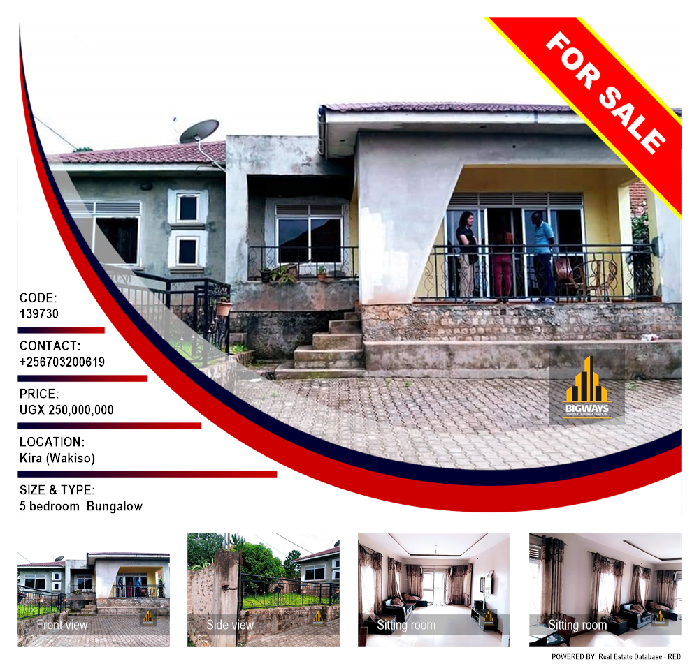 5 bedroom Bungalow  for sale in Kira Wakiso Uganda, code: 139730