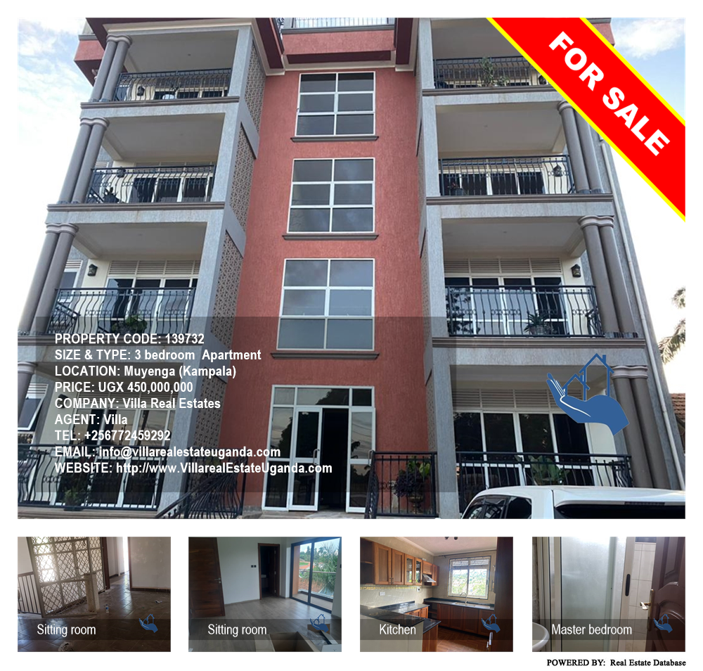 3 bedroom Apartment  for sale in Muyenga Kampala Uganda, code: 139732
