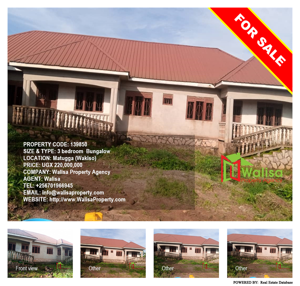 3 bedroom Bungalow  for sale in Matugga Wakiso Uganda, code: 139850