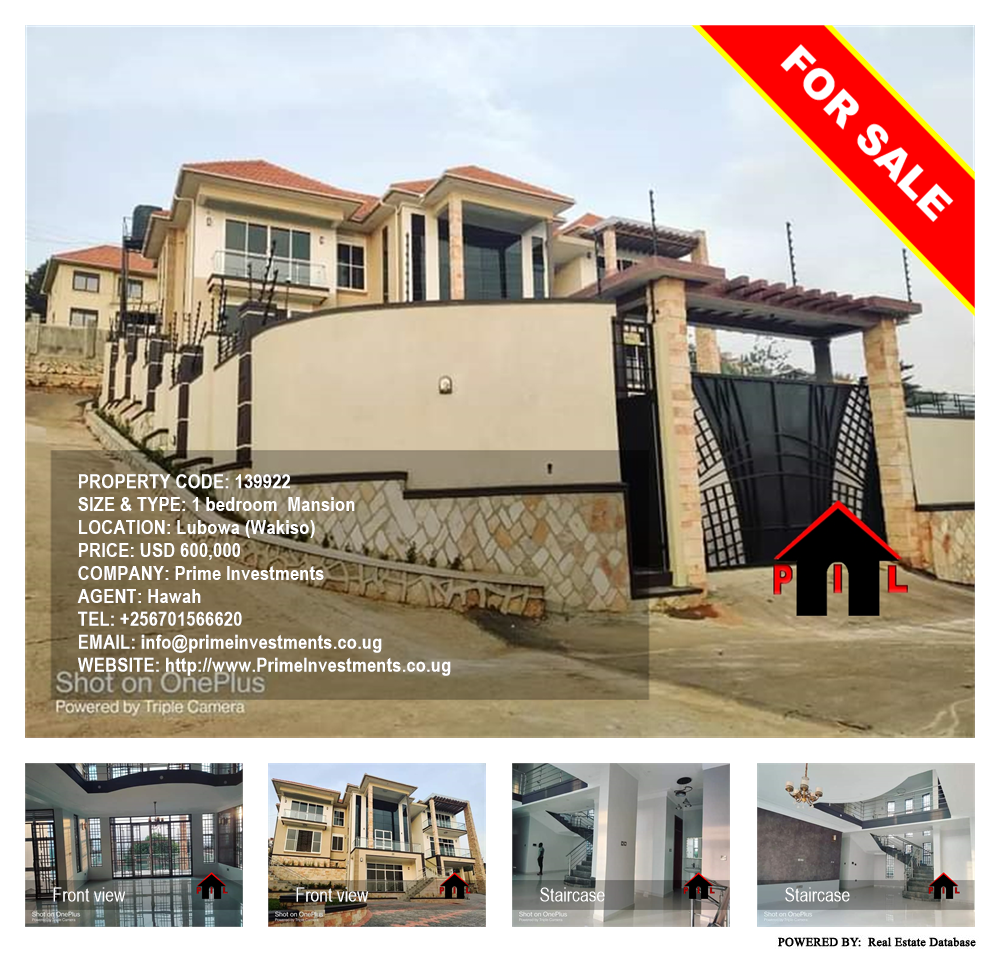 1 bedroom Mansion  for sale in Lubowa Wakiso Uganda, code: 139922