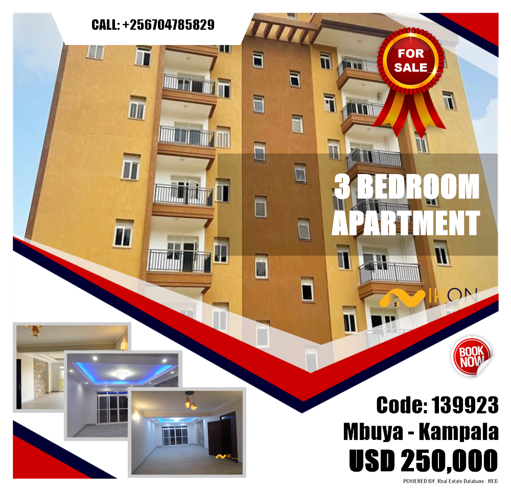 3 bedroom Apartment  for sale in Mbuya Kampala Uganda, code: 139923