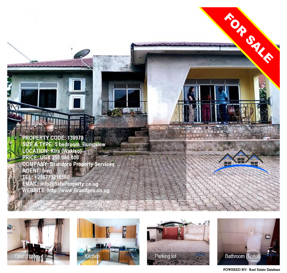 5 bedroom Bungalow  for sale in Kira Wakiso Uganda, code: 139970