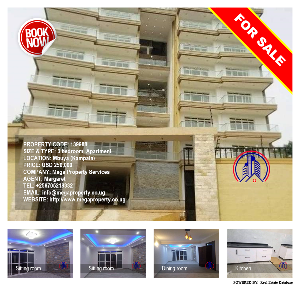 3 bedroom Apartment  for sale in Mbuya Kampala Uganda, code: 139988