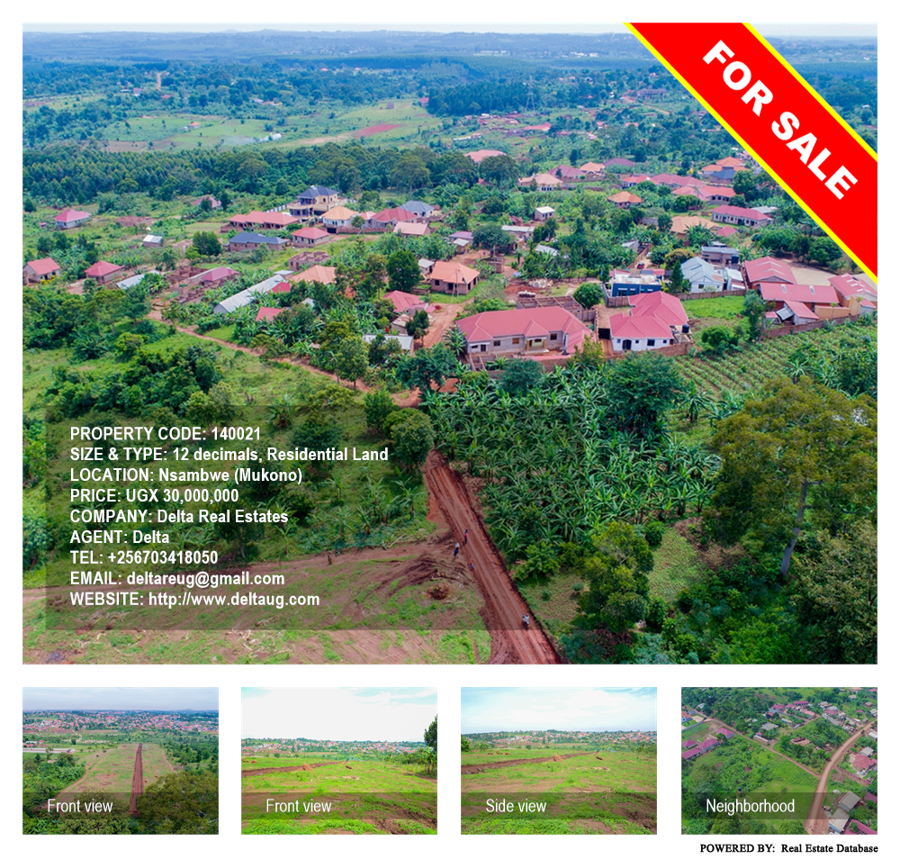 Residential Land  for sale in Nsambwe Mukono Uganda, code: 140021