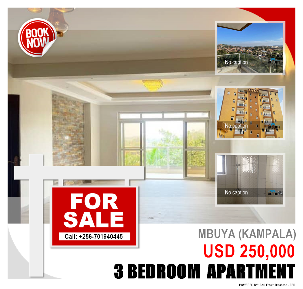 3 bedroom Apartment  for sale in Mbuya Kampala Uganda, code: 140028