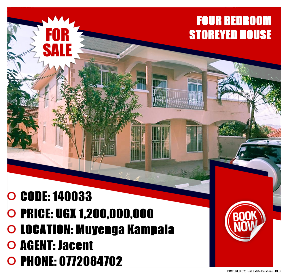 4 bedroom Storeyed house  for sale in Muyenga Kampala Uganda, code: 140033