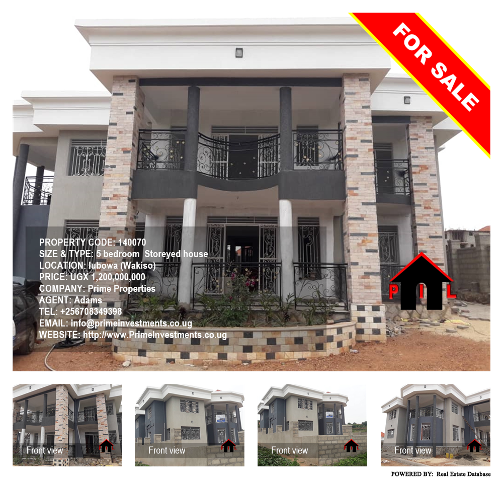 5 bedroom Storeyed house  for sale in Lubowa Wakiso Uganda, code: 140070