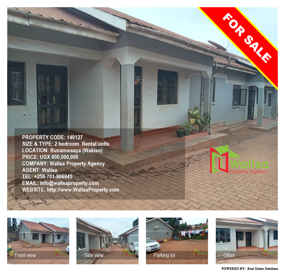 2 bedroom Rental units  for sale in Bunamwaaya Wakiso Uganda, code: 140127