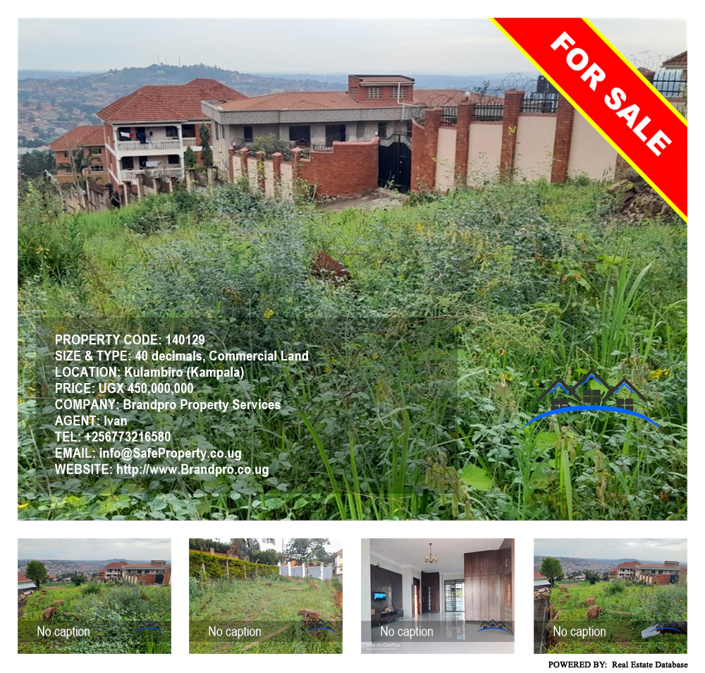 Commercial Land  for sale in Kulambilo Kampala Uganda, code: 140129