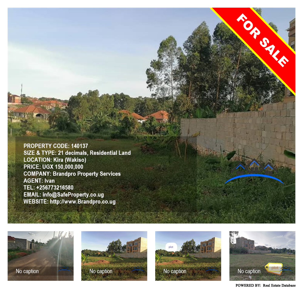 Residential Land  for sale in Kira Wakiso Uganda, code: 140137