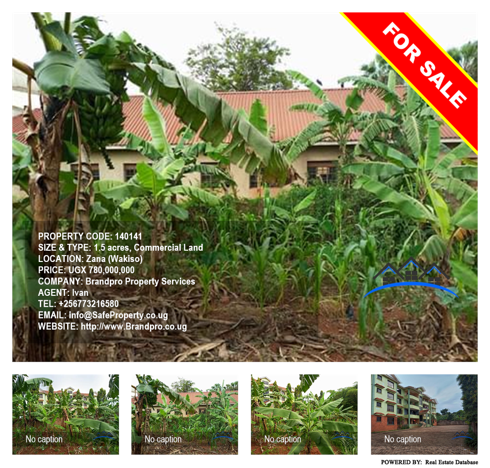 Commercial Land  for sale in Zana Wakiso Uganda, code: 140141