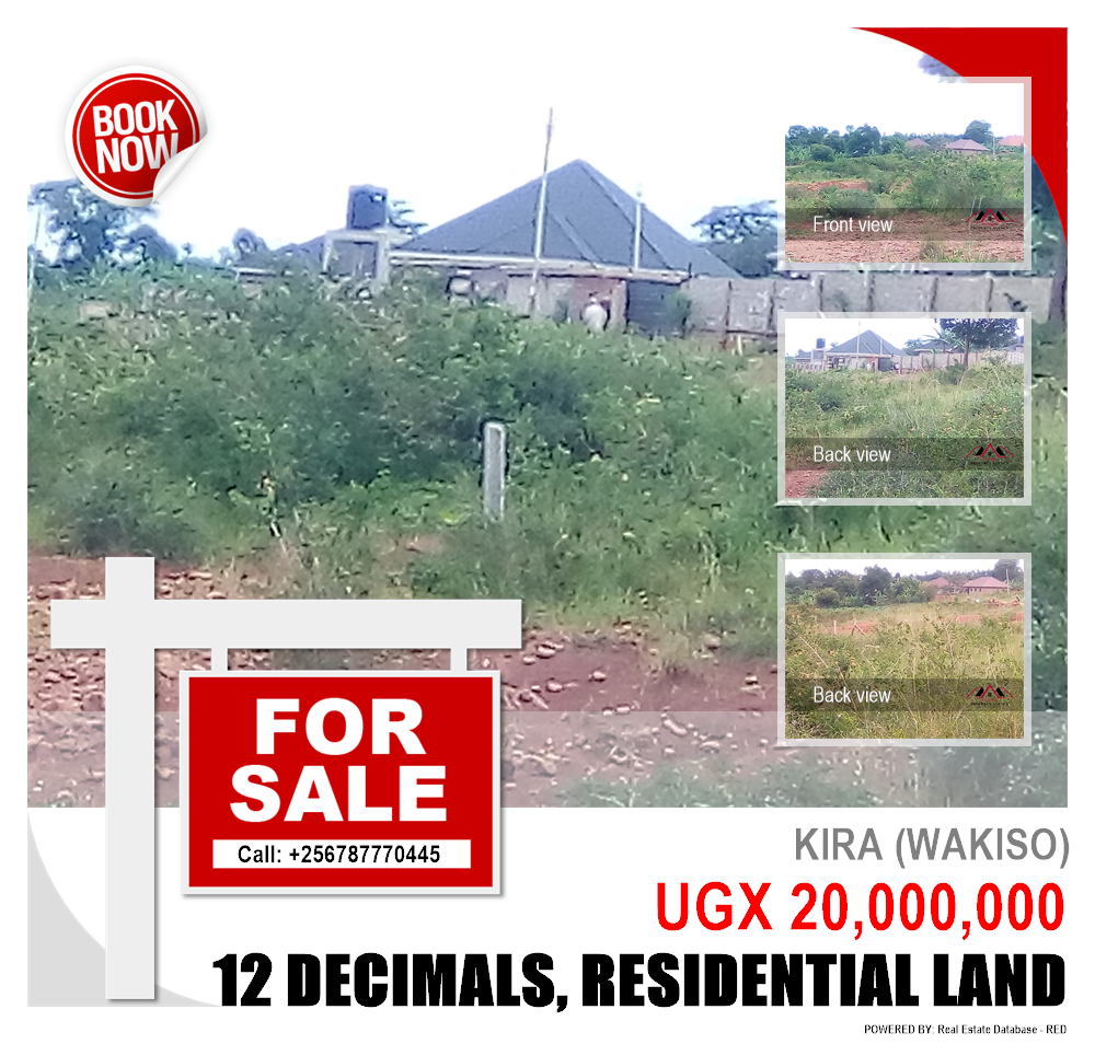 Residential Land  for sale in Kira Wakiso Uganda, code: 140222