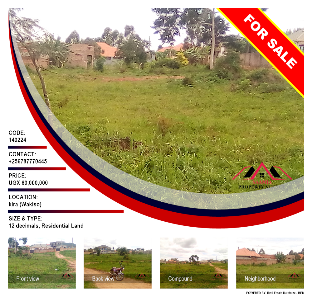 Residential Land  for sale in Kira Wakiso Uganda, code: 140224