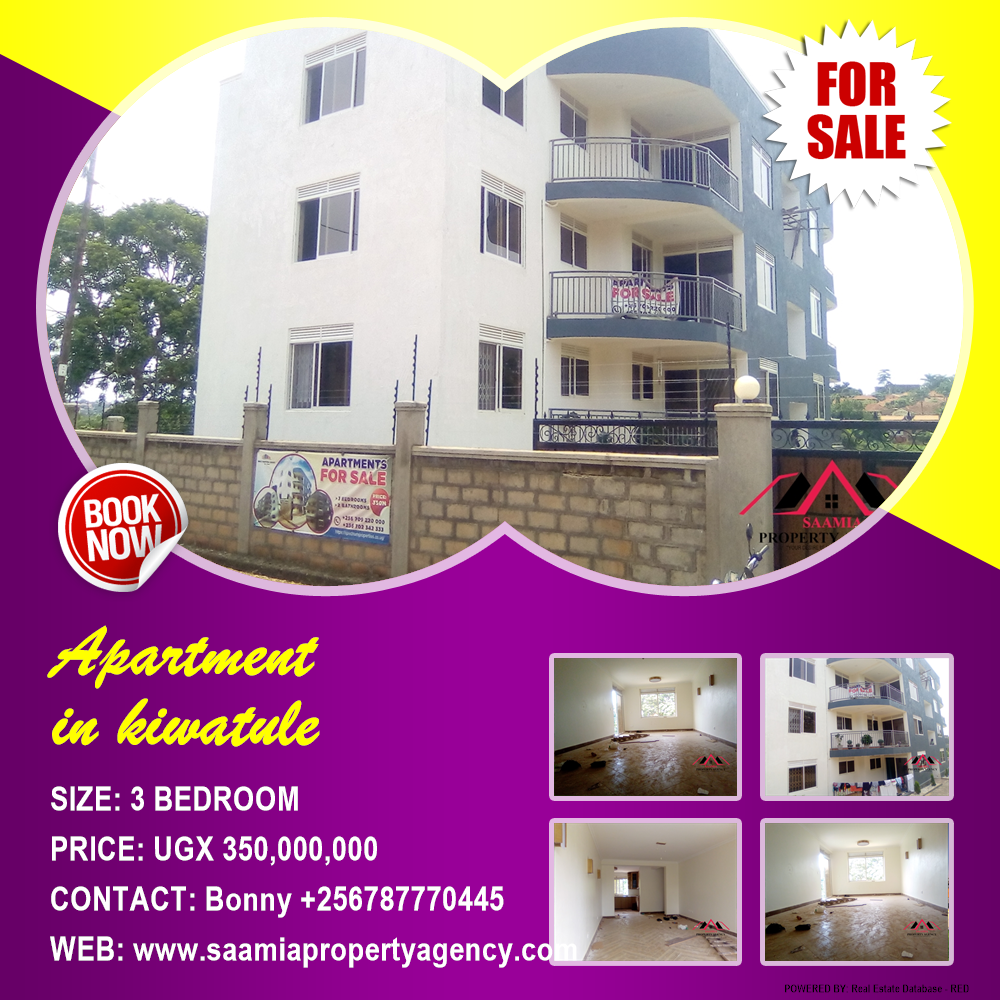 3 bedroom Apartment  for sale in Kiwaatule Kampala Uganda, code: 140227
