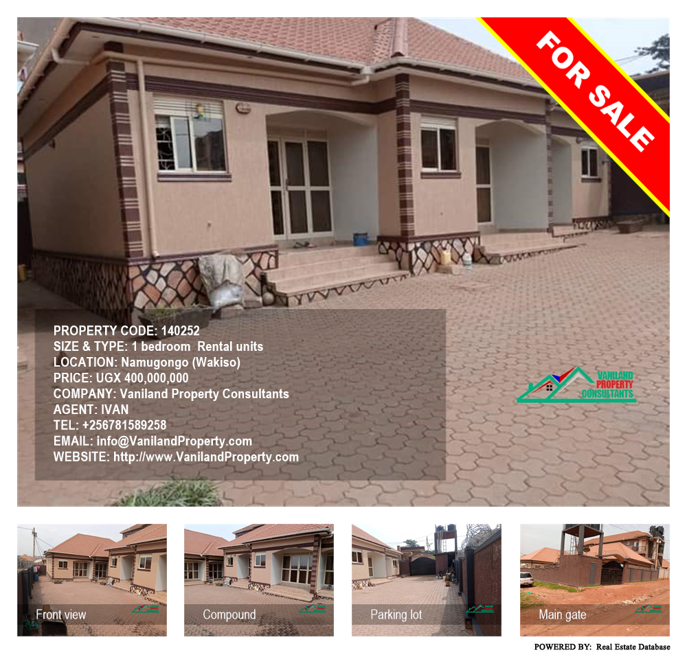 1 bedroom Rental units  for sale in Namugongo Wakiso Uganda, code: 140252