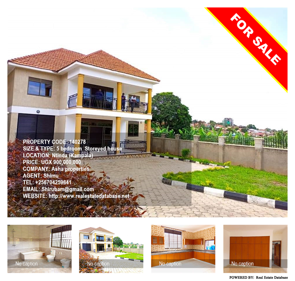 5 bedroom Storeyed house  for sale in Ntinda Kampala Uganda, code: 140278