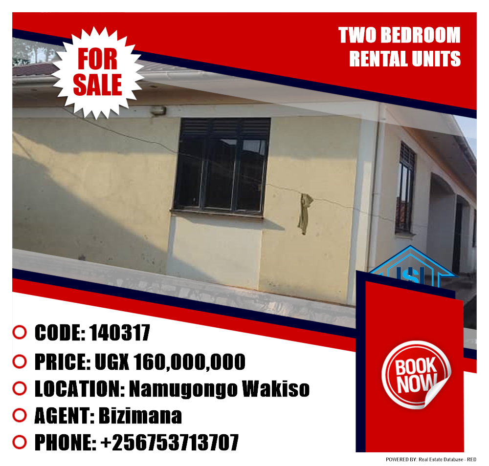 2 bedroom Rental units  for sale in Namugongo Wakiso Uganda, code: 140317