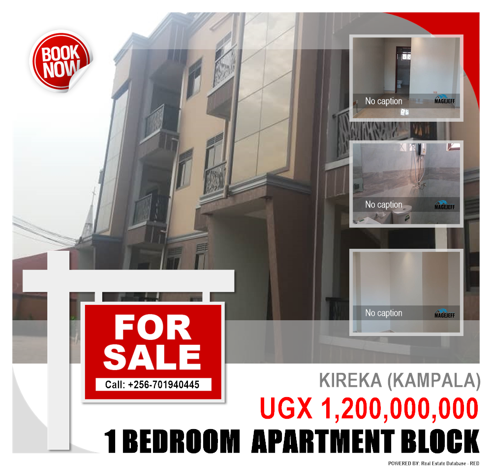 1 bedroom Apartment block  for sale in Kireka Kampala Uganda, code: 140326