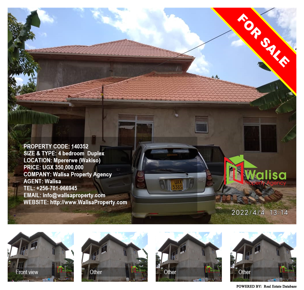 4 bedroom Duplex  for sale in Mpererwe Wakiso Uganda, code: 140352