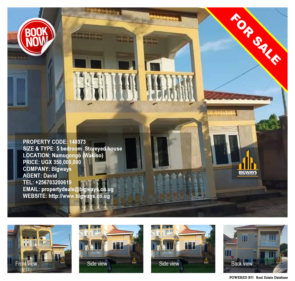 5 bedroom Storeyed house  for sale in Namugongo Wakiso Uganda, code: 140373