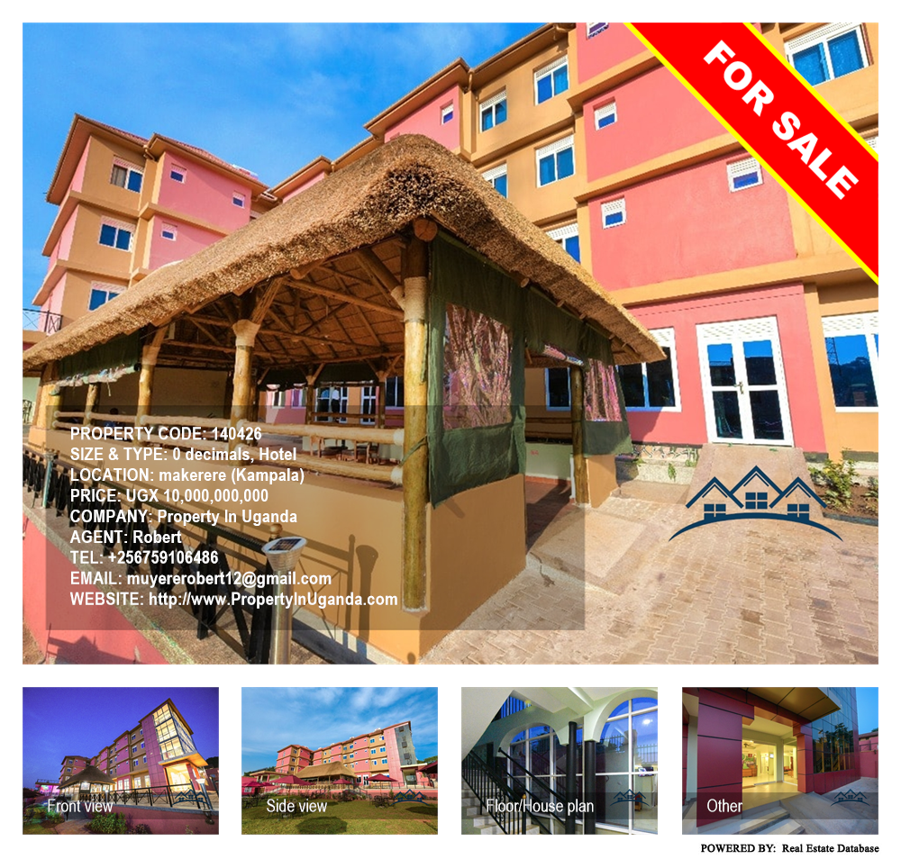 Hotel  for sale in makerere Kampala Uganda, code: 140426