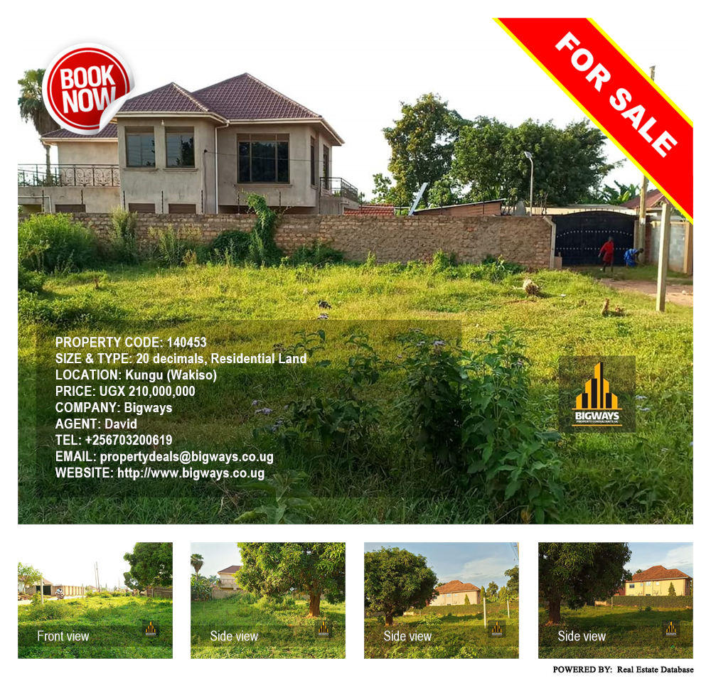 Residential Land  for sale in Kungu Wakiso Uganda, code: 140453