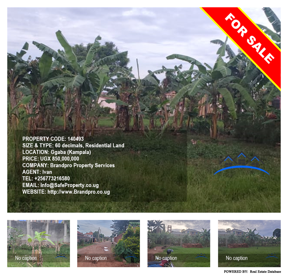 Residential Land  for sale in Ggaba Kampala Uganda, code: 140493