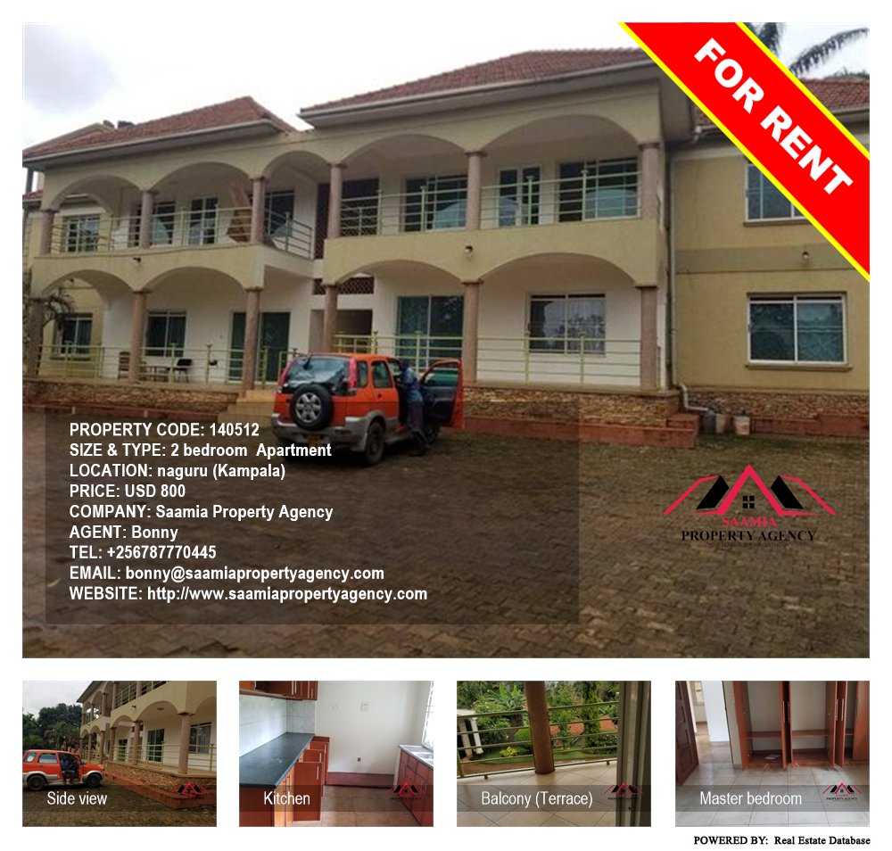 2 bedroom Apartment  for rent in Naguru Kampala Uganda, code: 140512
