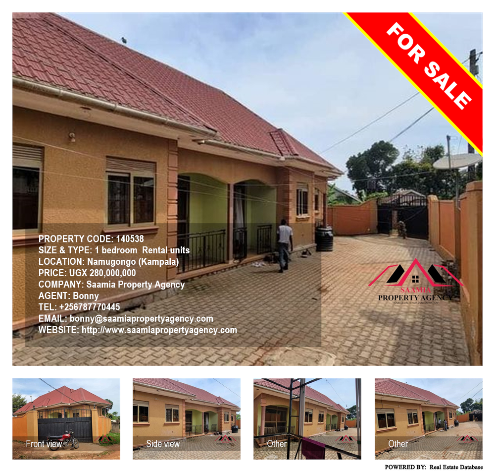 1 bedroom Rental units  for sale in Namugongo Kampala Uganda, code: 140538