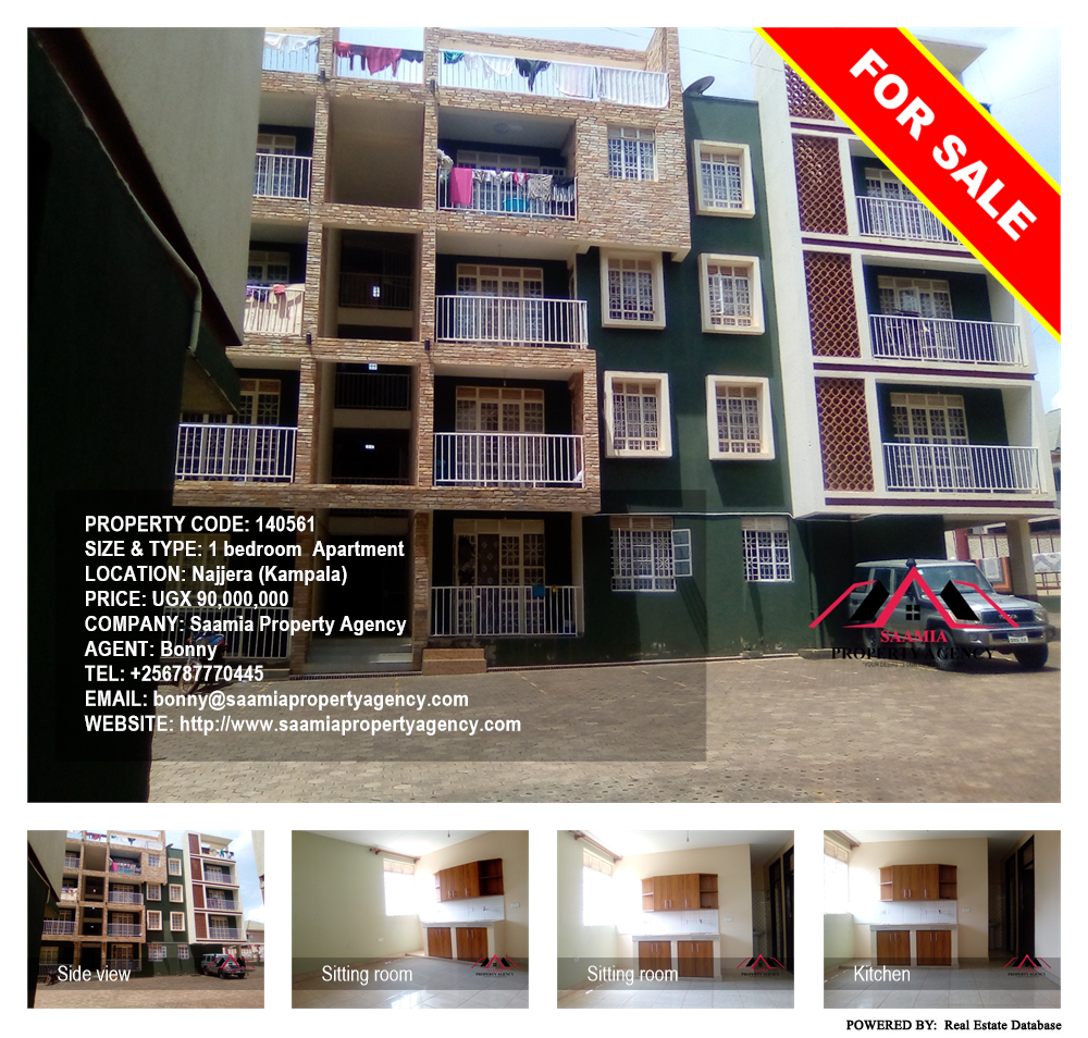 1 bedroom Apartment  for sale in Najjera Kampala Uganda, code: 140561