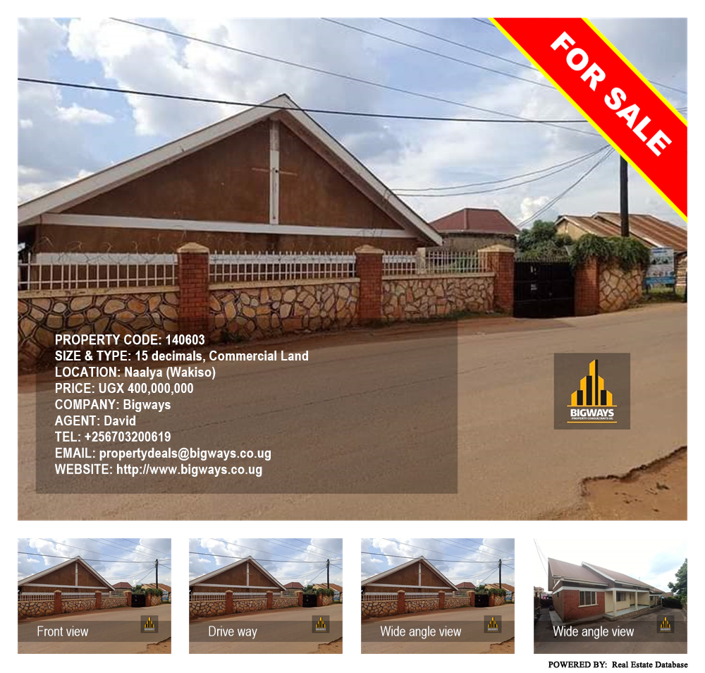 Commercial Land  for sale in Naalya Wakiso Uganda, code: 140603