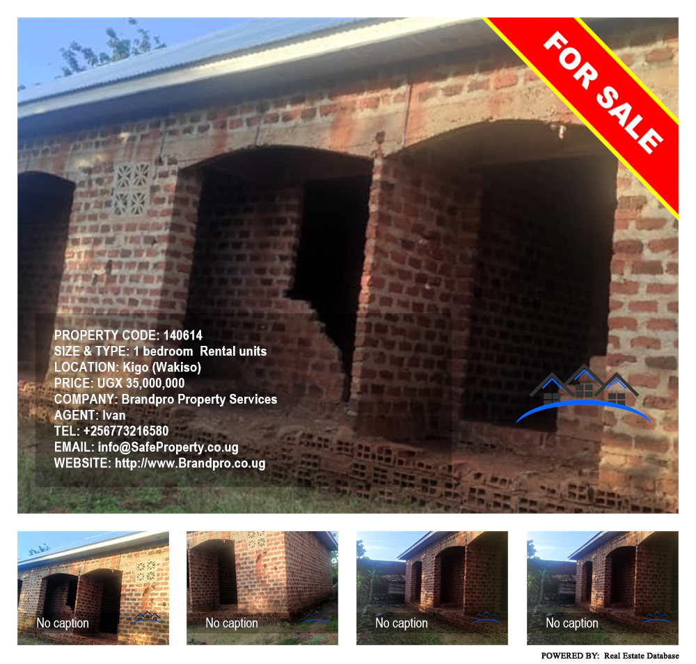 1 bedroom Rental units  for sale in Kigo Wakiso Uganda, code: 140614