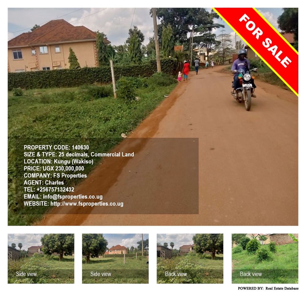 Commercial Land  for sale in Kungu Wakiso Uganda, code: 140630
