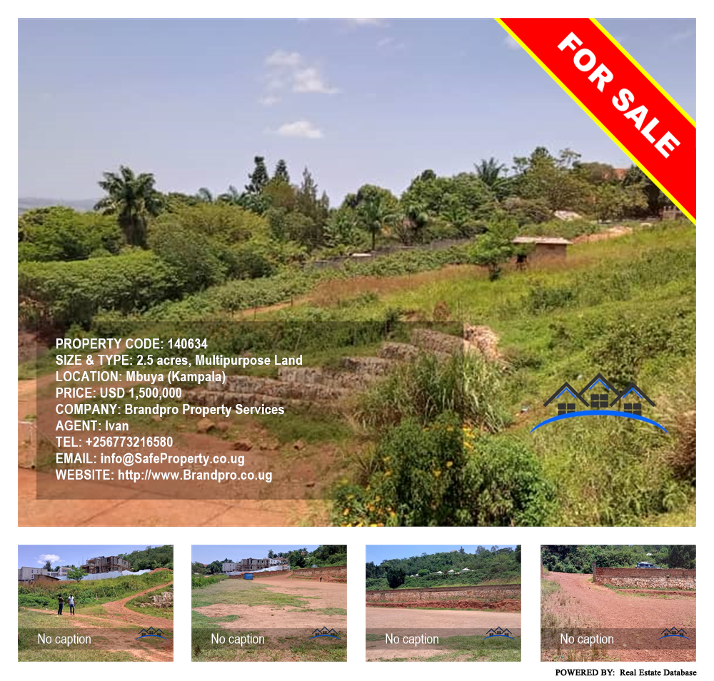 Multipurpose Land  for sale in Mbuya Kampala Uganda, code: 140634