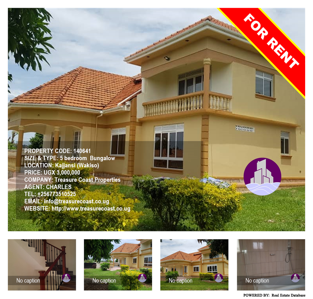 5 bedroom Bungalow  for rent in Kajjansi Wakiso Uganda, code: 140641