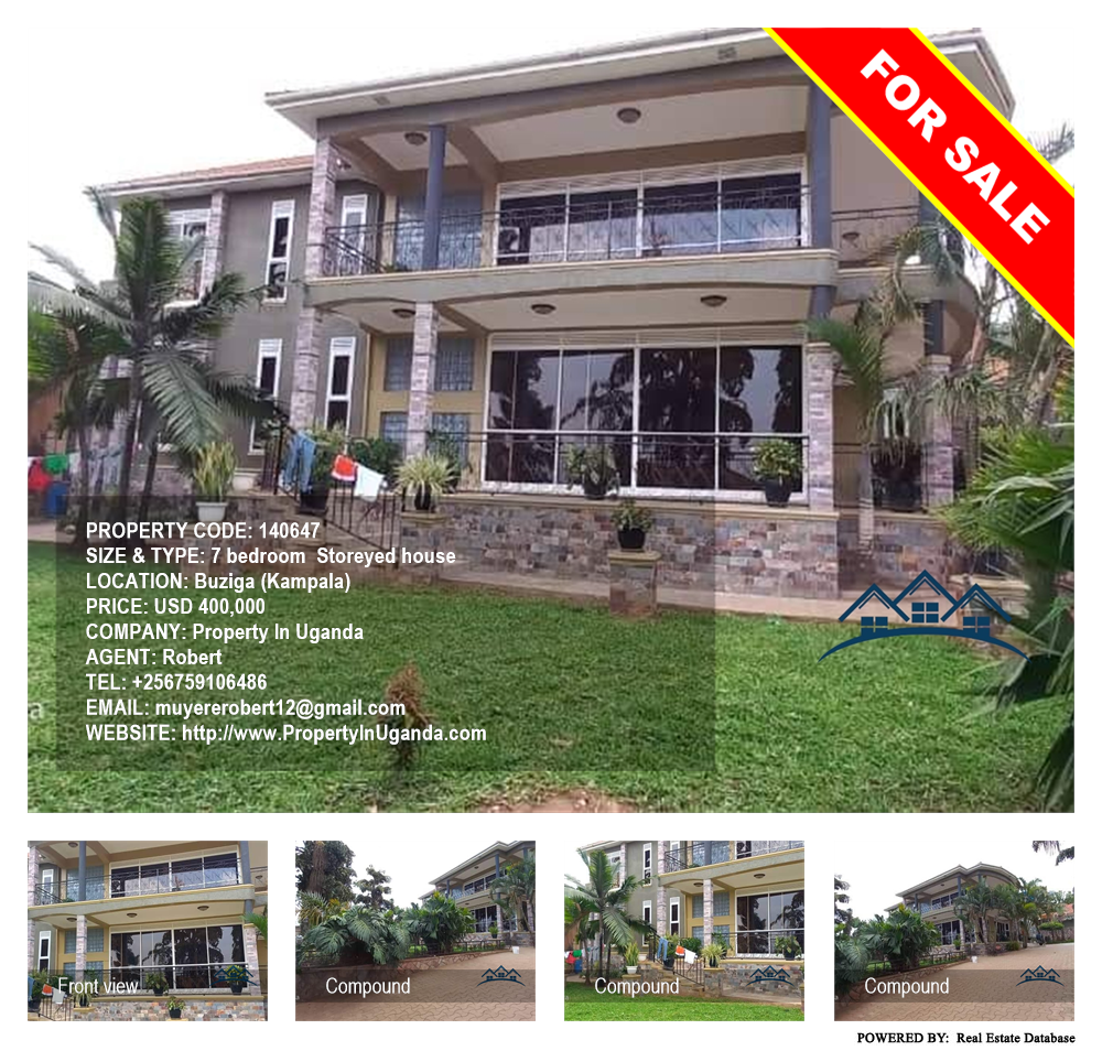 7 bedroom Storeyed house  for sale in Buziga Kampala Uganda, code: 140647